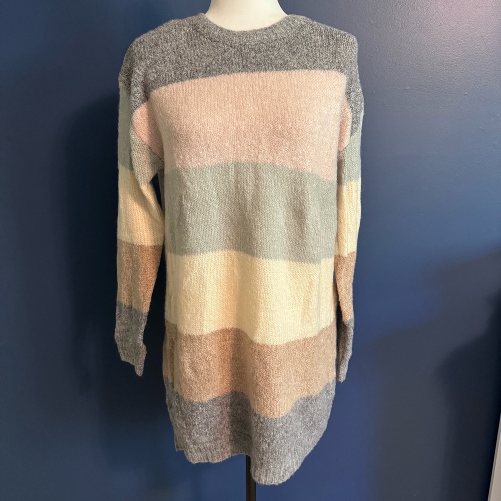 Newbury Kustom Pastel Striped Sweater Dress